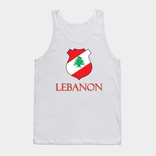 Lebanon - Coat of Arms Design Tank Top